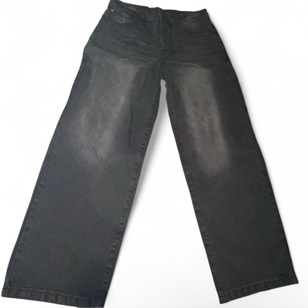 Baggy skater black washed Jeans Men